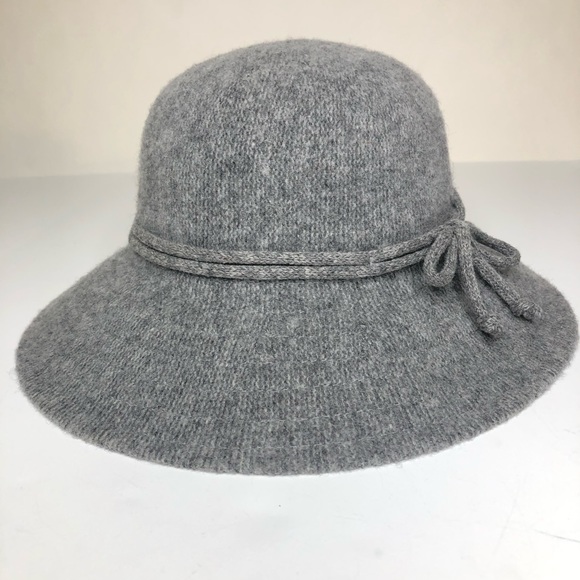 Scala Accessories - Scala Gray Wool Blend Hat OSFM